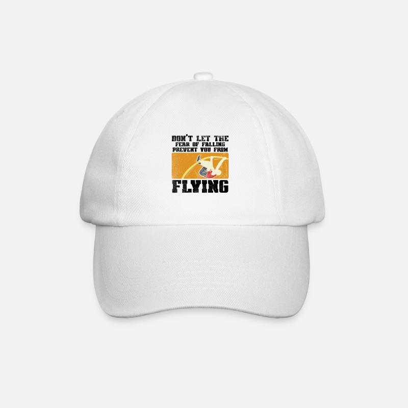 Stabhochsprung Stabhochspringer - Baseballkappe - Weiß/Weiß