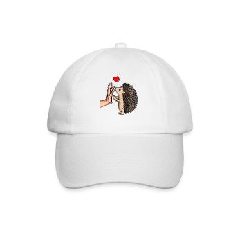 Igel Liebe Damen Kinder Kinder - Baseballkappe - Weiß/Weiß - Vorne