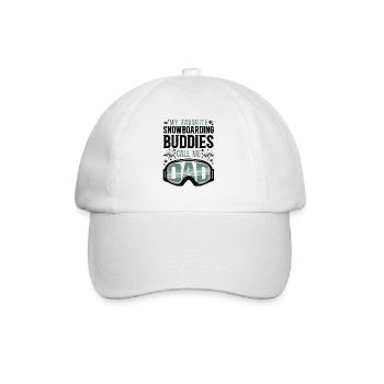 Snowboarding Snowboard Dad My - Baseballkappe - Weiß/Weiß - Vorne