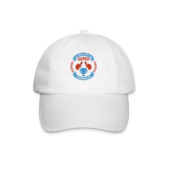 Ce mec est un super entraineur cadeau humour - Casquette classique - blanc/blanc - Devant