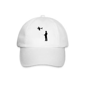 Modèle d’avion RC Volant Rétro Vintage Cadeau - Casquette classique - blanc/blanc - Devant