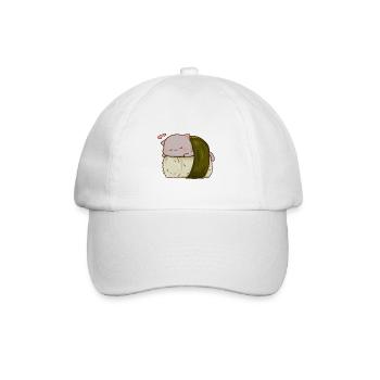 Mignon Sushi Chat Japonais Drôle Kawaii Kitty Amant - Casquette classique - blanc/blanc - Devant