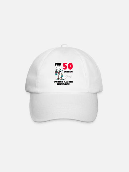 50.Ehrentag 50. Jubiläum Club der alten Säcke 50 - Baseballkappe - Weiß/Weiß