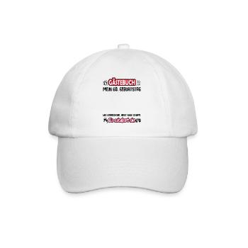 60 Geburtstag 60 Ehrentag Geschenk Mann Frau Fun - Baseballkappe - Weiß/Weiß - Vorne