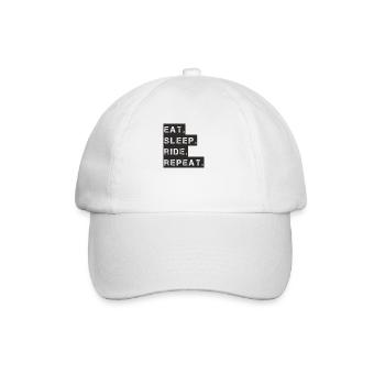 Horseback riding - eat. Sleep. Ride. repeat. - Baseball Cap - white/white - Front