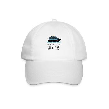 Cruising Together For 20 Years Wedding Anniversary - Baseball Cap - white/white - Front