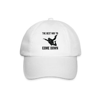 La meilleure façon de descendre - Parachute - Casquette classique - blanc/blanc - Devant