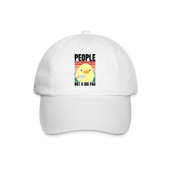 Duck With Knife - People Not A Big Fan - Baseball Cap - white/white - Front