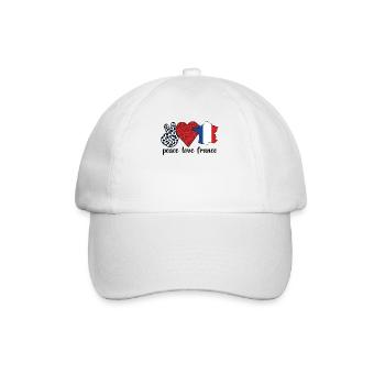 Français Racines Français du drapeau de la France - Casquette classique - blanc/blanc - Devant