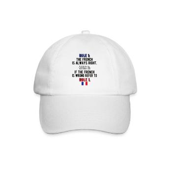 Français Racines Français du drapeau de la France - Casquette classique - blanc/blanc - Devant