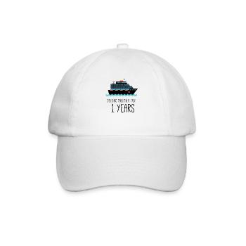 Cruising Together For 1 Years Wedding Anniversary - Baseball Cap - white/white - Front