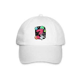 3 anniversaire garçon - 3 ans - J’ai 3 ans - Casquette classique - blanc/blanc - Devant