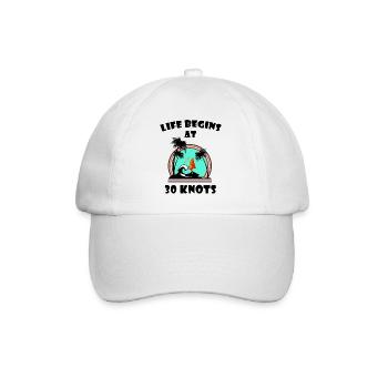 Life begins at 30 knots - Casquette classique - blanc/blanc - Devant