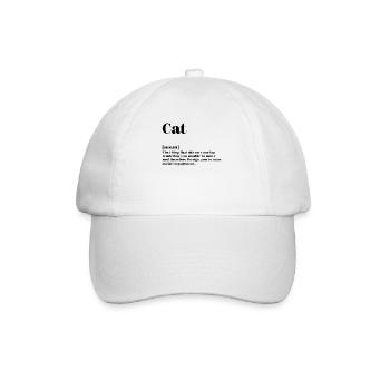 Définition chat - Casquette classique - blanc/blanc - Devant