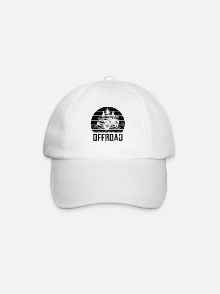 Offroad Urlaub Geländewagen Offroader Outdoor - Baseballkappe - Weiß/Weiß