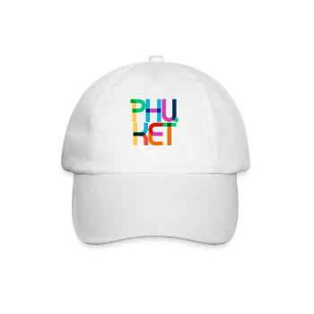 Phuket Thailand Pop Art Letters - Baseball Cap - white/white - Front