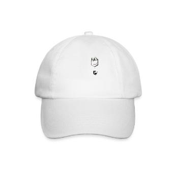 Kawaii Cute Bear Panda Animal In Pocket - Baseball Cap - white/white - Front
