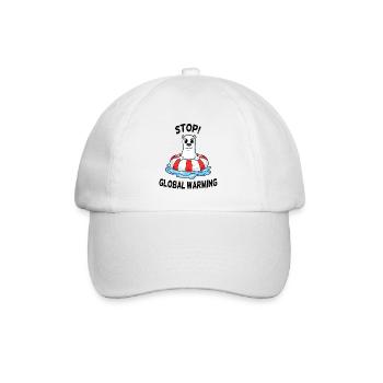 Klimawandel Klimaschutz - Baseballkappe - Weiß/Weiß - Vorne