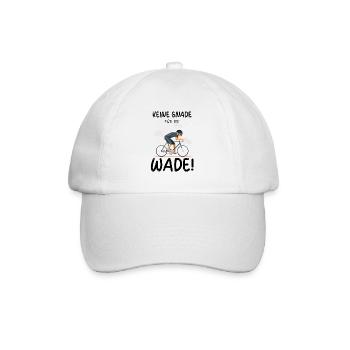 Fahrradfahrer Wade Waden Rennrad Fahrrad Radfahrer - Baseballkappe - Weiß/Weiß - Vorne