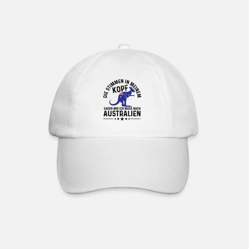 Australien Australier Australienurlaub Australien - Baseballkappe - Weiß/Weiß