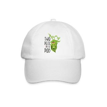 Two Peas in a Pod Valentines Day In Love - Baseball Cap - white/white - Front