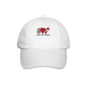 Proud Lebanese Lebanon Lebanese roots - Baseball Cap - white/white - Front