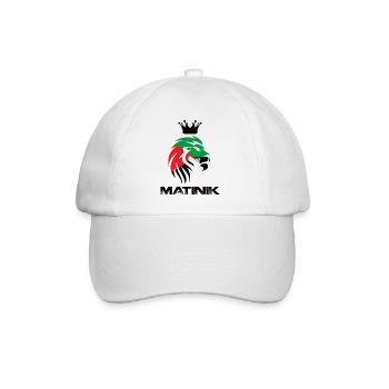 Martinique lion King Drapeau martiniquais - Casquette classique - blanc/blanc - Devant