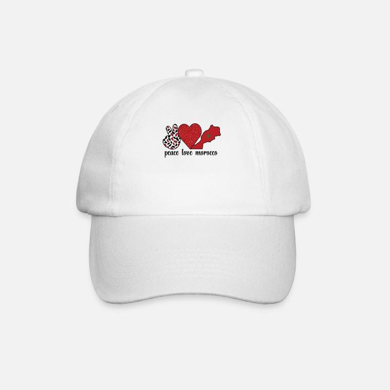 Maroc Maroc Drapeau Racines marocaines - Casquette classique - blanc/blanc