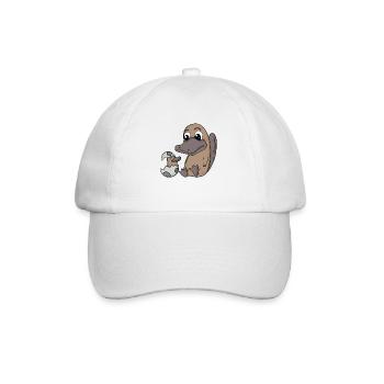 Maman ornithorynque avec bébé ornithorynque - Casquette classique - blanc/blanc - Devant