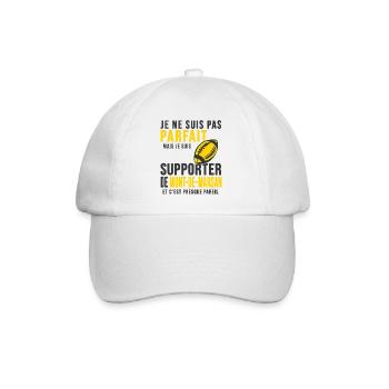 supporter rugby stade Mont de Marsan rugby Montois - Casquette classique - blanc/blanc - Devant