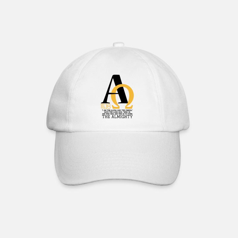 JE SUIS L’Alpha et l’Oméga - Casquette classique - blanc/blanc