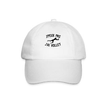 Je Peux Pas J'ai Volley - Casquette classique - blanc/blanc - Devant