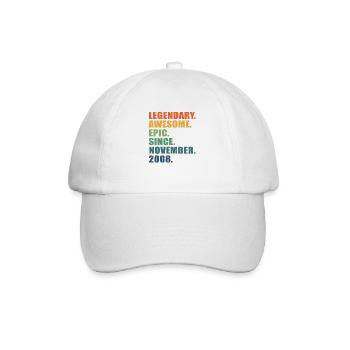 15e anniversaire, novembre 2008, 15e anniversaire - Casquette classique - blanc/blanc - Devant