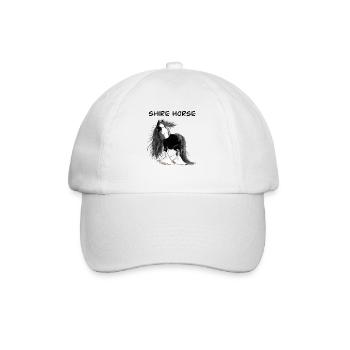 Cheval de comté I Cheval de sang froid - Casquette classique - blanc/blanc - Devant