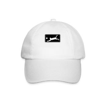 Volleyball Logo - Baseballkappe - Weiß/Weiß - Vorne