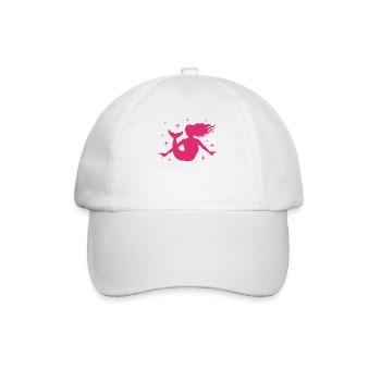 Mermaid Women Girl Gift Mermaid Stars - Baseball Cap - white/white - Front