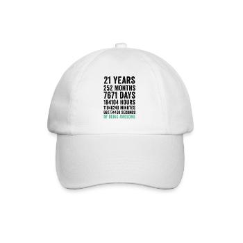 Birthday 21 Years Of Being Awesome - Baseball Cap - white/white - Front