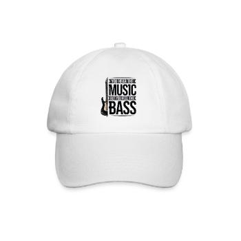 Bassiste Musique Bass Guitar Musiciens - Casquette classique - blanc/blanc - Devant