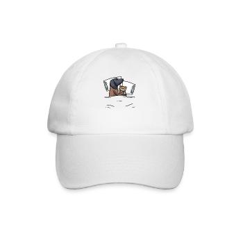 Bayerischer Gebirgsschweißhund - Baseballkappe - Weiß/Weiß - Vorne
