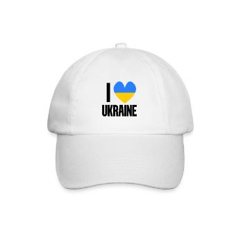 Ukraine - Baseballkappe - Weiß/Weiß - Vorne