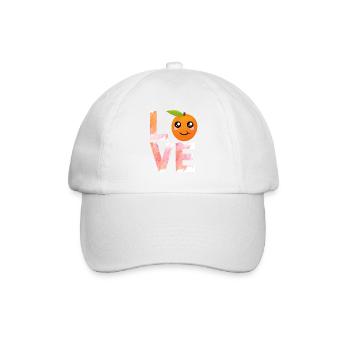 Love Orange LOVE Orange Citrus Fruits - Baseball Cap - white/white - Front