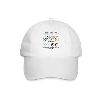 Cycling I Might Look Like I'm Listening To You - Baseball Cap - white/white - Front