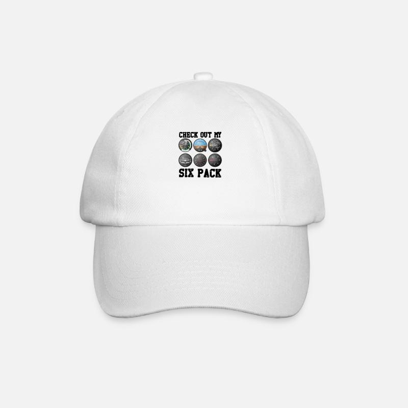 Pilot Aviation Découvrez mon avion Six Pack - - Casquette classique - blanc/blanc