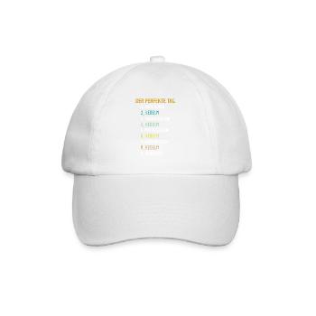 Kegeln Bowling Geschenk - Baseballkappe - Weiß/Weiß - Vorne