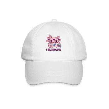 I Readolotl Axolotl - Baseball Cap - white/white - Front