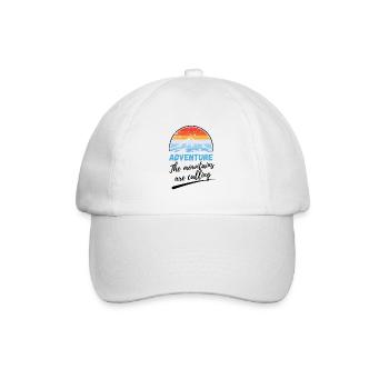 Randonnée Aventure - Dicton pour les amoureux de la nature - Casquette classique - blanc/blanc - Devant