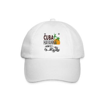 Cuba La Havane Cuba Caraïbes Oldtimer Idée cadeau - Casquette classique - blanc/blanc - Devant