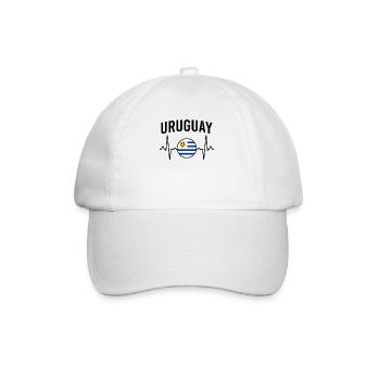 Uruguay Heartbeat - Baseball Cap - white/white - Front