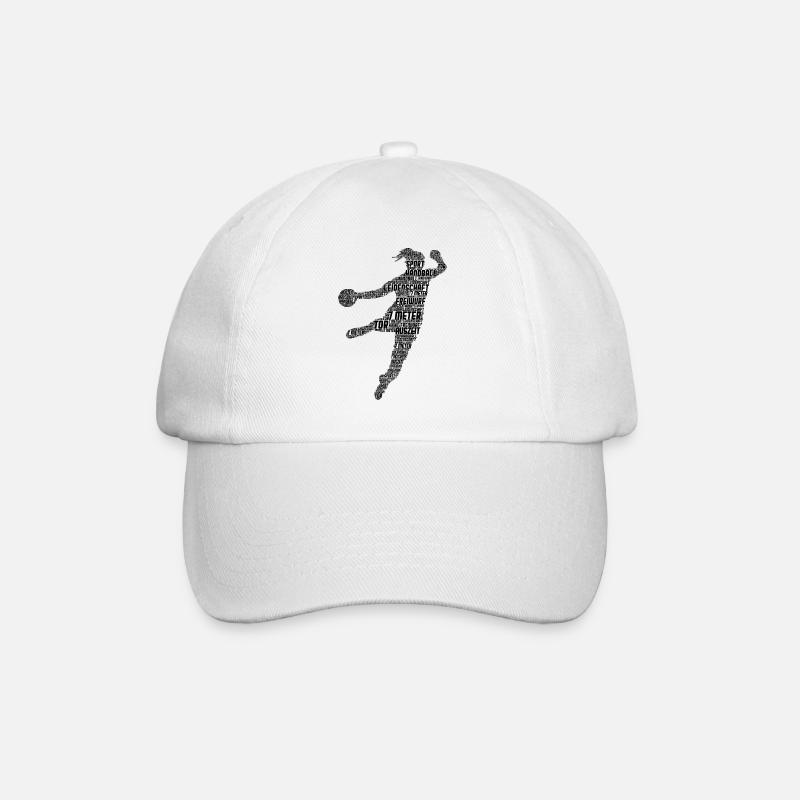 Handball Handballerin - Baseballkappe - Weiß/Weiß