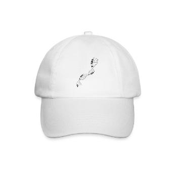 Piano Piano Keys DNA Piano Musicien Design - Casquette classique - blanc/blanc - Devant